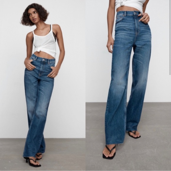 Zara Jeans Zara 9s Full Length Jeans Poshmark
